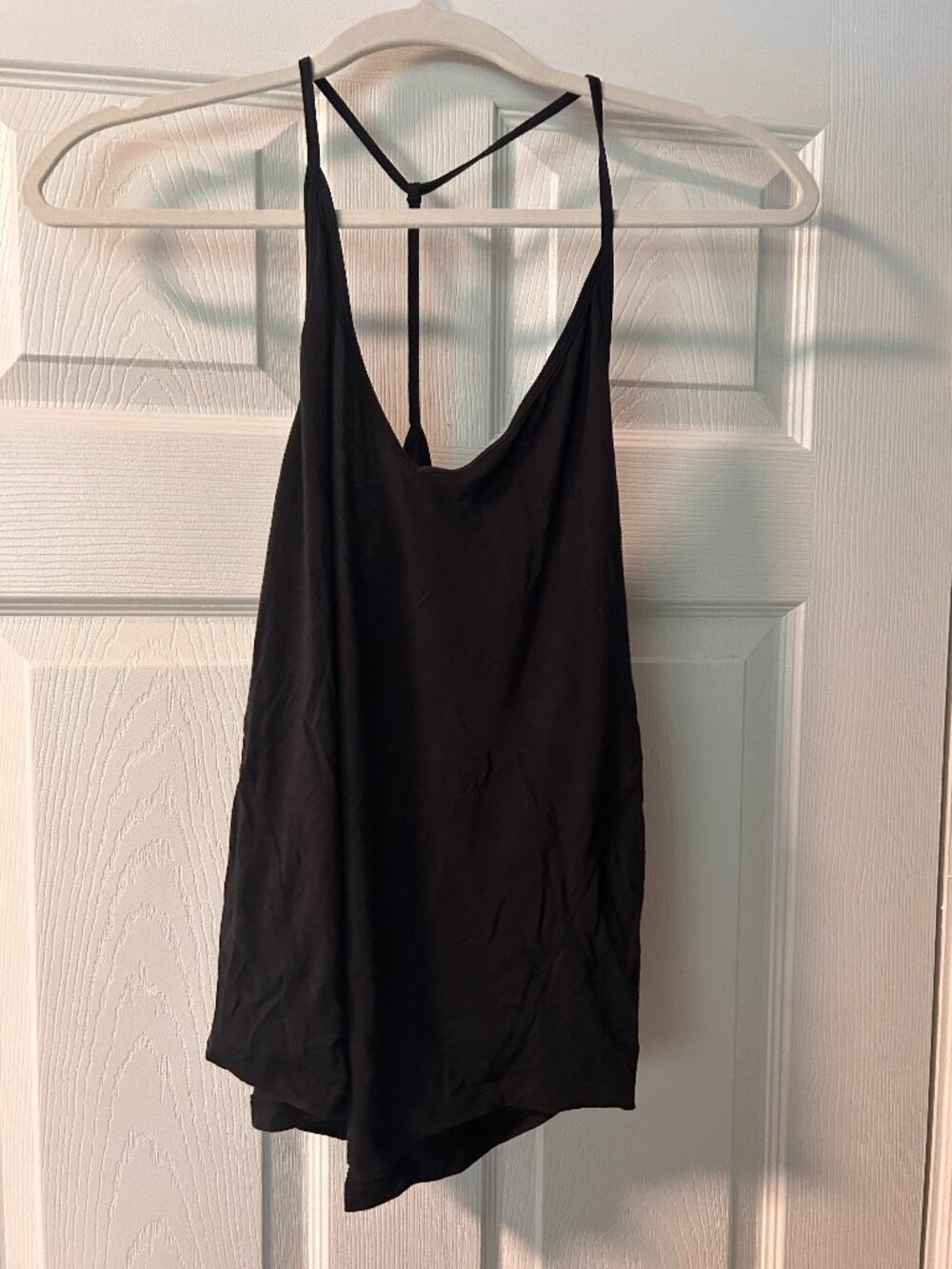 Lululemon flowy tie back tank, size 4, black